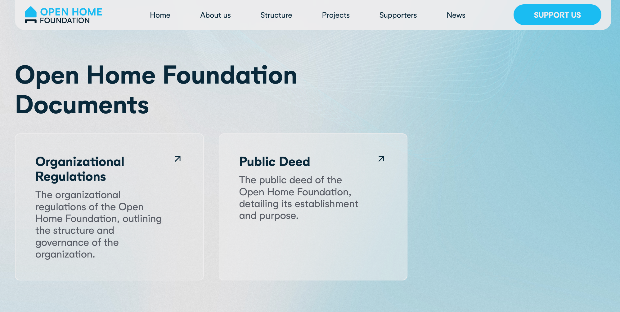 OHF documents page